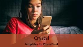  Presentation with bad news - Colorful slides enhanced with disappointed - bad news sad teenager girl backdrop and a red colored foreground