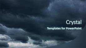  Presentation with stormy sky and dark clouds - Slides with disaster - dramatic sky with heavy clouds background and a navy blue colored foreground