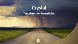  Presentation with storm - Slides consisting of disaster - road to storm photo compilation background and a ocean colored foreground