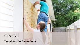  Presentation with disaster hurricane - Cool new theme with disaster - teenage son helping his father backdrop and a lemonade colored foreground