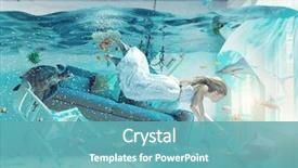  Presentation with flooding - Audience pleasing PPT theme consisting of disaster - underwater view in the flooding backdrop and a teal colored foreground