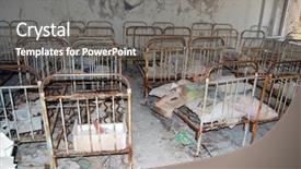  Presentation with chernobyl - Amazing presentation design having disaster children - kindergarten chernobyl area lost city backdrop and a  colored foreground