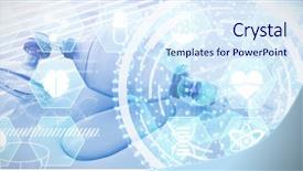  Presentation with oxygen - Colorful PPT layouts enhanced with disaster medical - medecine against oxygen mask backdrop and a sky blue colored foreground
