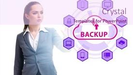  Presentation with disaster recovery - Presentation consisting of disaster-recovery-plan-and-backup background and a pink colored foreground