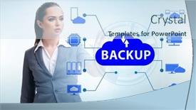  Presentation with disaster recovery - Slide set having disaster-recovery-plan-and-backup background and a  colored foreground