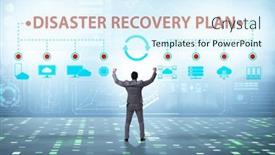  Presentation with backup - Slide deck enhanced with disaster-recovery-plan-and-backup background and a sky blue colored foreground