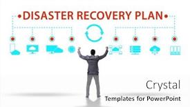  Presentation with backup - Presentation theme consisting of disaster-recovery-plan-and-backup background and a white colored foreground