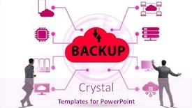  Presentation with disaster recovery - Slide set featuring disaster-recovery-plan-and-backup background and a pink colored foreground