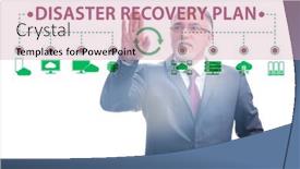  Presentation with backup - PPT theme enhanced with disaster-recovery-plan-and-backup background and a soft green colored foreground