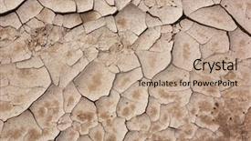  Presentation with cracked - Beautiful PPT layouts featuring disaster relief - cracked light brown clay ground backdrop and a coral colored foreground