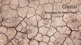  Presentation with disaster - Beautiful slide deck featuring disaster relief - dry ground backdrop and a coral colored foreground