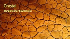  Presentation with land survey - Colorful presentation design enhanced with disaster relief - dry land tehture backdrop and a tawny brown colored foreground