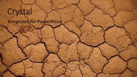  Presentation with land - Cool new PPT theme with disaster relief - dry land backdrop and a  colored foreground