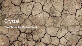  Presentation with land - Beautiful PPT theme featuring disaster relief - dry land backdrop and a coral colored foreground