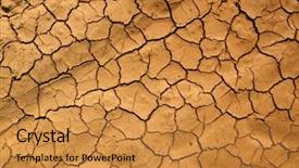  Presentation with disaster - Slides enhanced with disaster relief - dry land background and a gold colored foreground