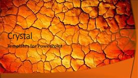  Presentation with disaster - Presentation consisting of disaster relief - dry land background and a gold colored foreground