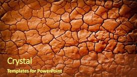  Presentation with disaster - Slide set featuring disaster relief - dry land background and a tawny brown colored foreground