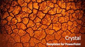  Presentation with land - Presentation theme consisting of disaster relief - dry land background and a crimson colored foreground