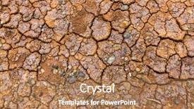  Presentation with soil texture - Theme enhanced with disaster relief - texture of dry cracked soil background and a  colored foreground