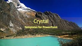  Presentation with disaster - Audience pleasing presentation theme consisting of disaster tower - laguna llanganuco in cordilera blanca backdrop and a  colored foreground