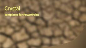 Presentation with drought - PPT layouts featuring disater - abstract blurred background of cracked background and a  colored foreground
