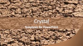  Presentation with wetland - Presentation design having disater - california's wetland areas all dried background and a  colored foreground