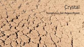  Presentation with wetland - Audience pleasing presentation theme consisting of disater - california's wetland areas all dried backdrop and a  colored foreground