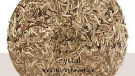  Presentation with tea - Slide deck featuring disc-of-chinese-pu-erh background and a coral colored foreground