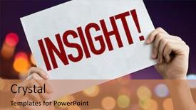  Presentation with intelligence - Theme with intelligence agency - insight placard with night lights background and a coral colored foreground