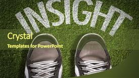  Presentation with intelligence - Colorful PPT theme enhanced with intelligence agency - top view of sneakers backdrop and a tawny brown colored foreground