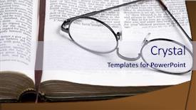  Presentation with lays - Colorful presentation theme enhanced with jesus disciples - pair of glasses lays backdrop and a sky blue colored foreground