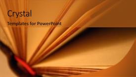  Presentation with discipleship - Amazing PPT layouts having discipleship - open book blank pages close-up backdrop and a gold colored foreground