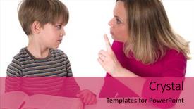  Presentation with discipline - Cool new PPT theme with child discipline - young pupil doesn't want backdrop and a red colored foreground