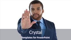  Presentation with road stop sign - Slides consisting of  background and a  colored foreground