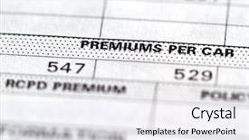  Presentation with cars - PPT theme consisting of disclosures - invoice disclosure form showing liability background and a sky blue colored foreground