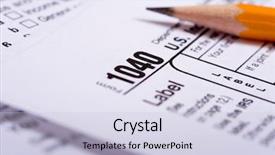  Presentation with tax - Presentation theme with disclosures - tax prepaation items including background and a lemonade colored foreground