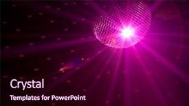  Presentation with party - Presentation having disco ball - party background background and a wine colored foreground