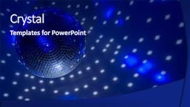  Presentation with disco ball - Audience pleasing presentation consisting of disco ball background close up backdrop and a navy blue colored foreground