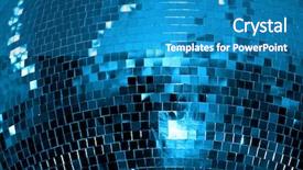  Presentation with disco ball - Amazing presentation design having disco ball background night club backdrop and a teal colored foreground