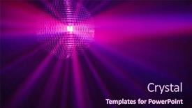  Presentation with disco ball - Theme enhanced with disco-ball-background-with-purple background and a wine colored foreground