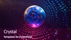 Presentation with disco ball - Beautiful PPT layouts featuring disco ball light reflection background backdrop and a wine colored foreground