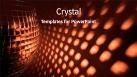  Presentation with 80s disco - Theme having disco ball reflection background and a wine colored foreground