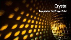  Presentation with 80s disco - Audience pleasing PPT layouts consisting of disco ball reflection backdrop and a  colored foreground