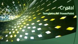  Presentation with disco ball - Slides enhanced with disco ball with shiny effect background and a tawny brown colored foreground