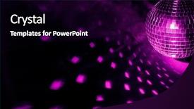  Presentation with disco ball - Presentation theme enhanced with disco ball background and a black colored foreground