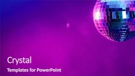  Presentation with disco ball - Cool new theme with disco ball backdrop and a gray colored foreground