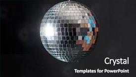  Presentation with disco ball - Colorful slides enhanced with disco ball backdrop and a  colored foreground