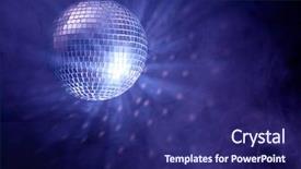  Presentation with disco ball - Cool new slides with disco ball backdrop and a navy blue colored foreground