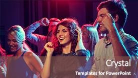  Presentation with night club - Theme having disco free - party holidays celebration nightlife background and a coral colored foreground