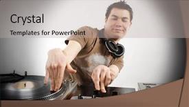  Presentation with disco - Amazing slides having spanish mustang wild horse backdrop and a teal colored foreground